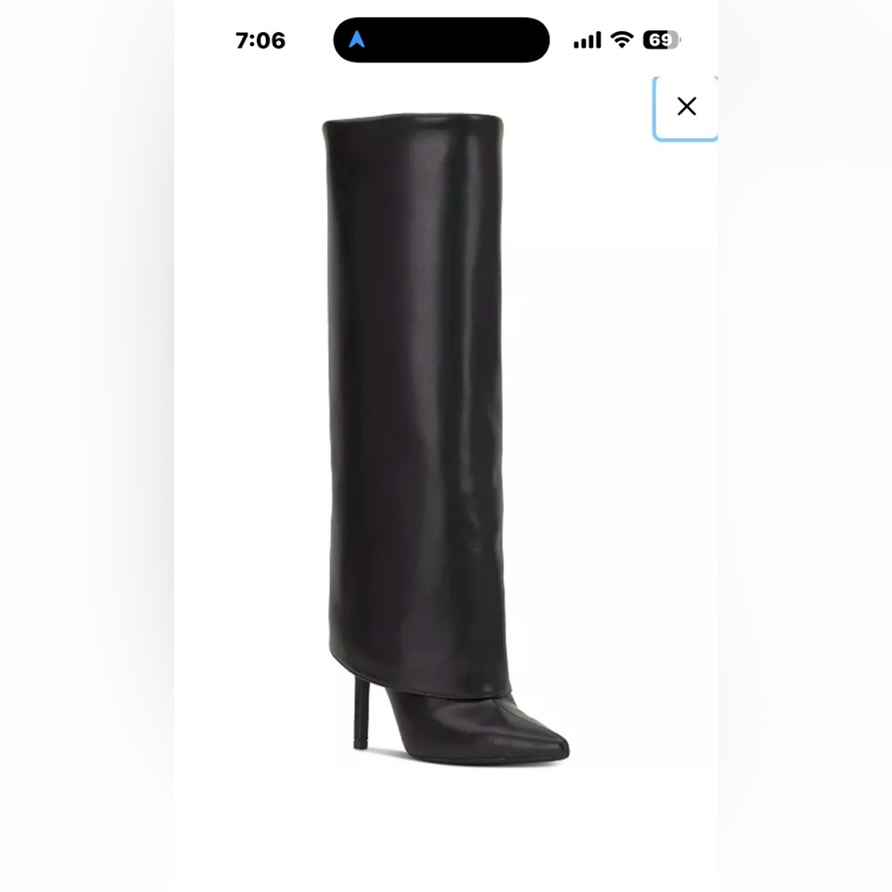 INC International Concepts Black Heeled Boots